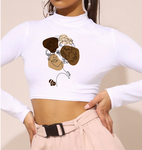 Ms. Curly Sue Crop Top Shirt